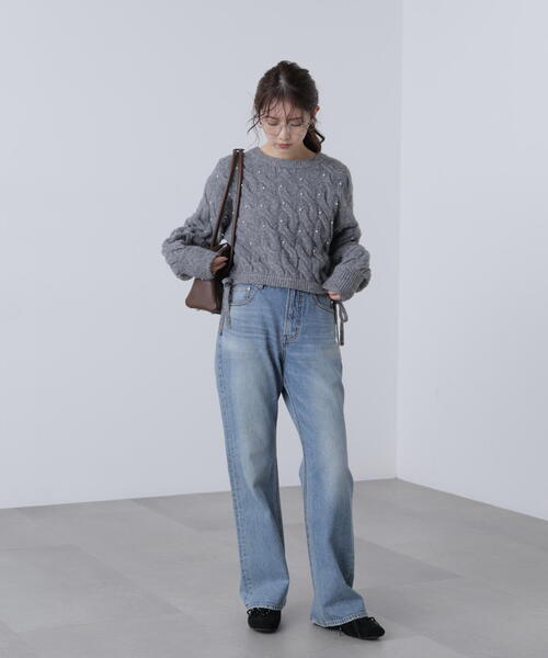 「FREE'S MART」 長袖ニット FREE レッド レディース_画像9
