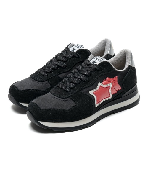 「Atlantic STARS」 ローカットスニーカー 38 ブラック レディース_画像3