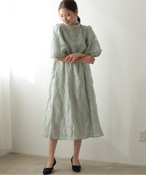 「PREFERIR」 半袖ワンピース MEDIUM ブラック レディース_画像6