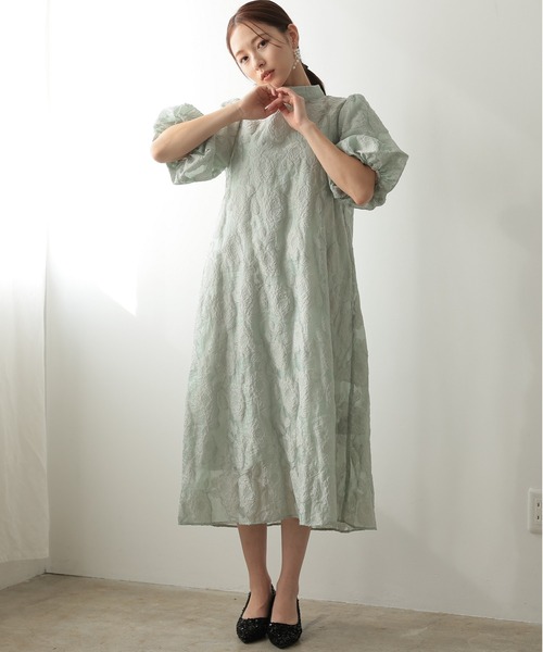 「PREFERIR」 半袖ワンピース MEDIUM ブラック レディース_画像7