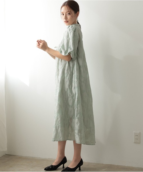 「PREFERIR」 半袖ワンピース MEDIUM ブラック レディース_画像8