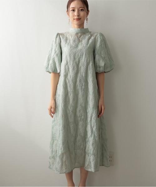 「PREFERIR」 半袖ワンピース MEDIUM ブラック レディース_画像9
