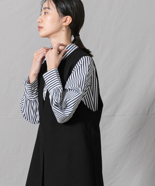 「Gready Brilliant」 「AuieF」サロペットスカート 38 ブラック レディースの画像