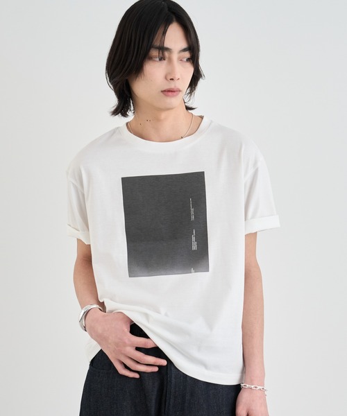 トップス compact print tee SINSS tシャツ Graphic compact T-shirt / グラフィックコンパクトT