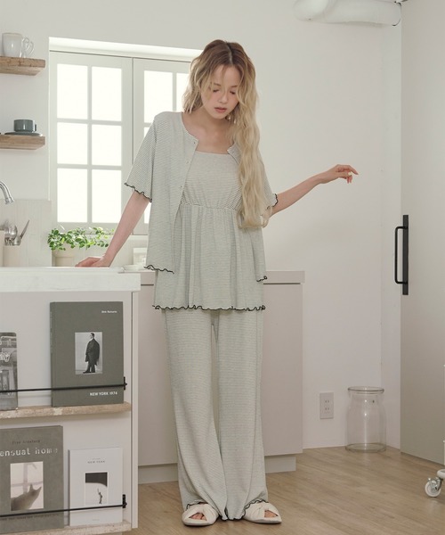 フランス ルームウェアセットプレゼント♡ パジャマ ルームウェア 「SET ITEM」assort cup in 3piece set