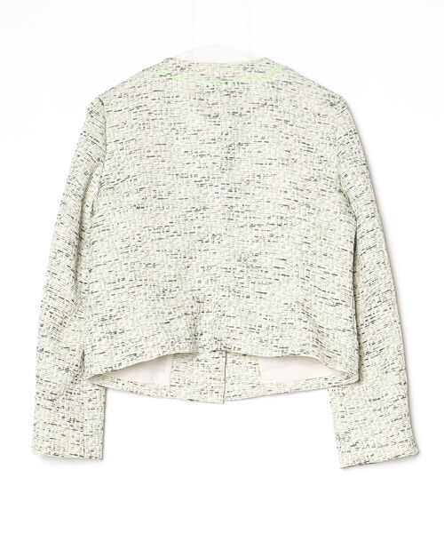 「SONIA RYKIEL」 ノーカラージャケット 40 グリーン レディース_画像2