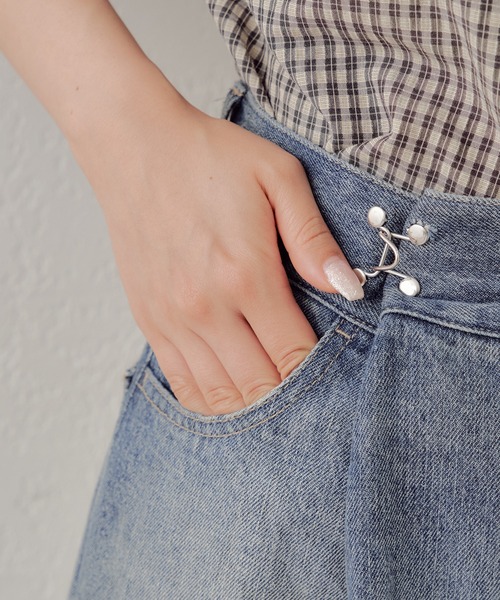 「Chico」 デニムパンツ X-SMALL ブルー系その他4 レディース_画像9