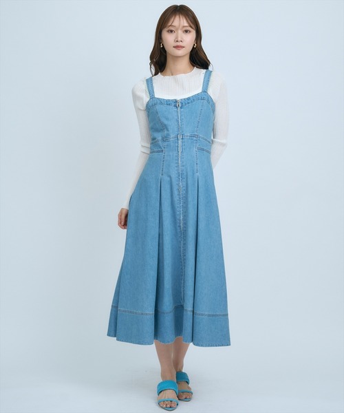 AND COUTURE（アンドクチュール） ジャンパースカート デニム