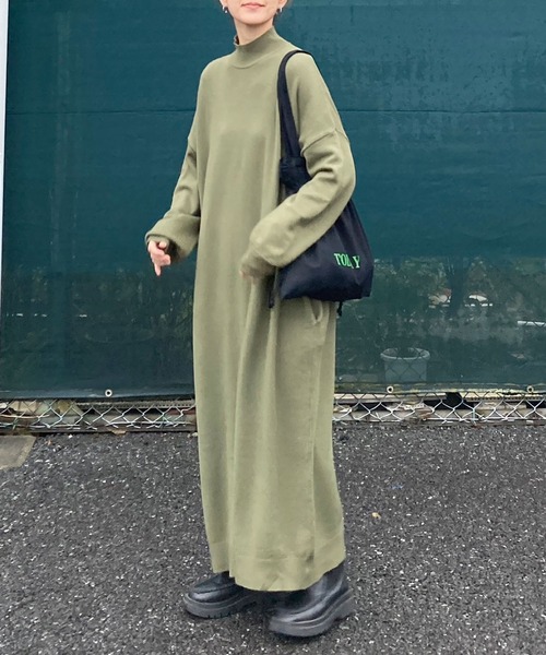 「CORNERS」 ニットワンピース M アイボリー レディース_画像4