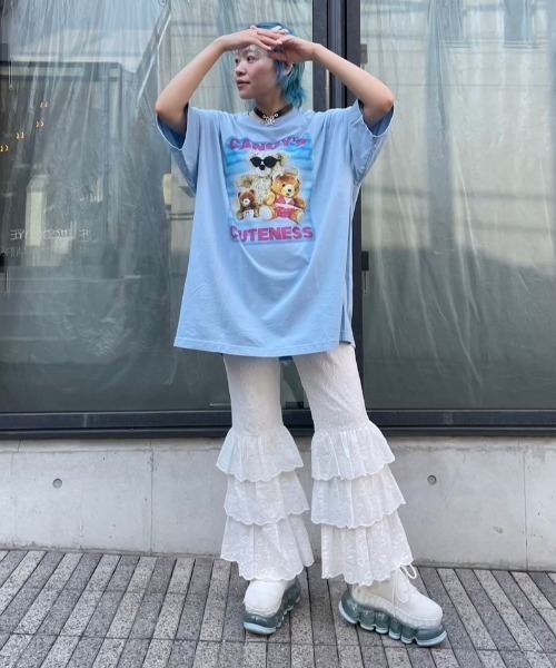 「Candy Stripper」 イージーパンツ 2 ブラック レディース_画像9