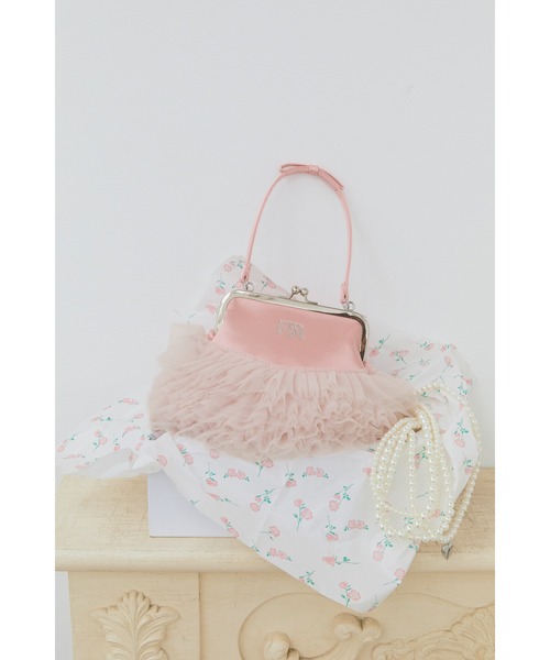 【USAGI ONLINE限定】完売品 クリスタルロゴチュチュバッグ ピンク FURFUR（ファーファー） ハンドバッグ 「USAGI ONLINE/ZOZOTOWN限定