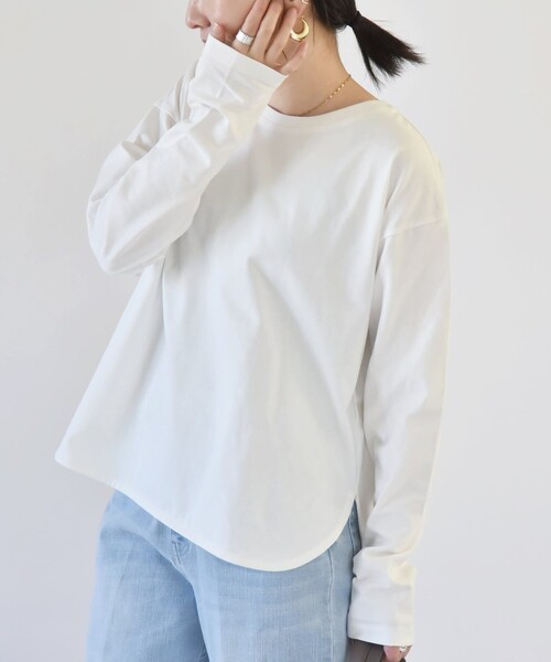 「quaranciel」 長袖カットソー ONE SIZE ホワイト レディース_画像2