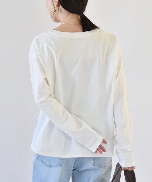 「quaranciel」 長袖カットソー ONE SIZE ホワイト レディース_画像5