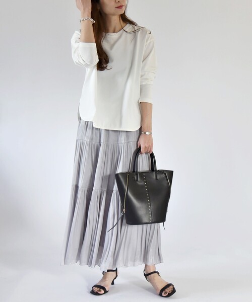 「quaranciel」 長袖カットソー ONE SIZE ホワイト レディース_画像9