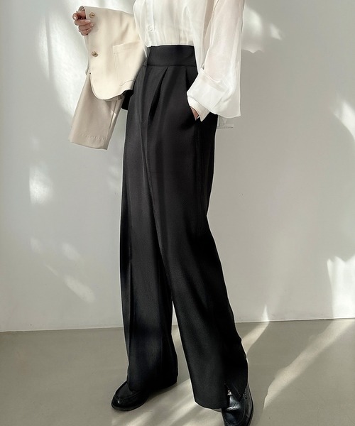 「Meiru」 スラックス SMALL ブラック レディース_画像4