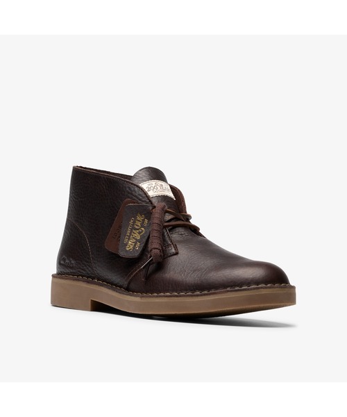 「Clarks」 シューズ UK9.5 まっ黒い赤銅色 メンズ
