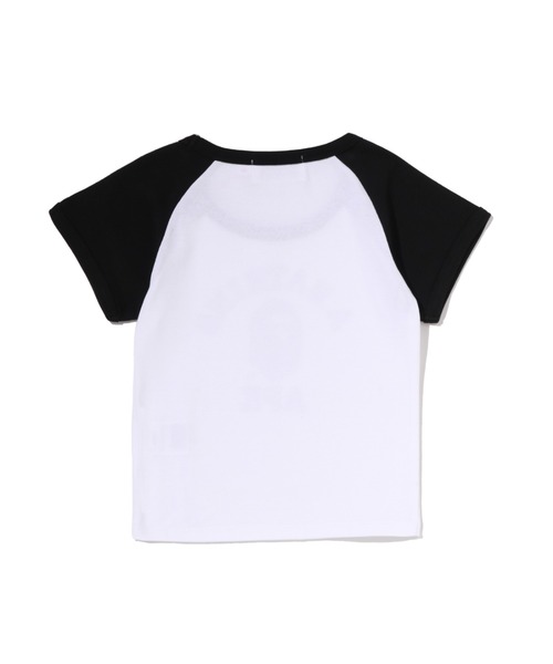 tシャツ COLLEGE RAGLAN CROPPED TEE レディースの画像