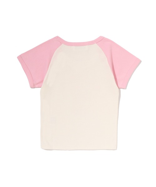 tシャツ COLLEGE RAGLAN CROPPED TEE レディースの画像