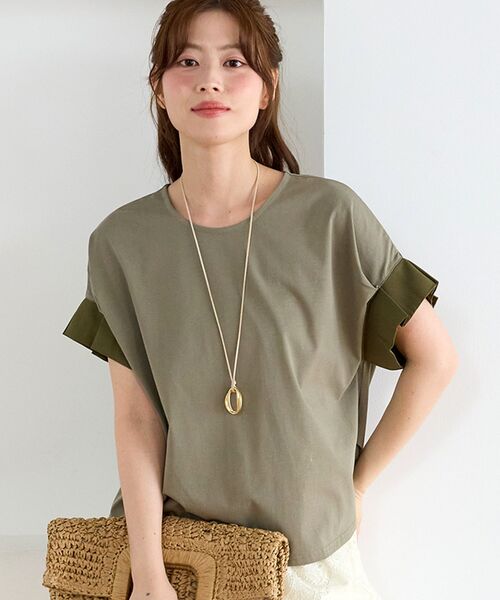 le.coeur blanc（ルクールブラン） tシャツ 半袖 ドライコットンタック