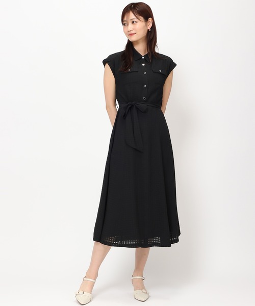 「MISCH MASCH」 シャツワンピース M ブラック レディース_画像7