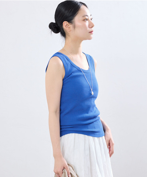 tシャツ 「追加/UVカット」テレコストレッチフレンチノースリーブ レディース | IENA | 12