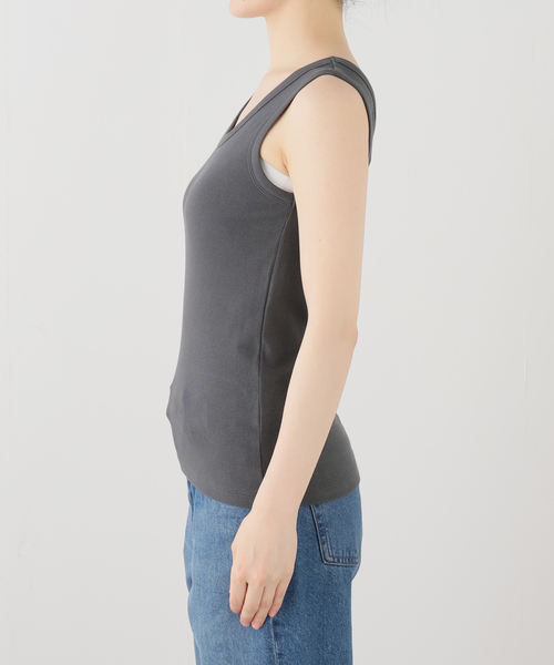 tシャツ 「追加/UVカット」テレコストレッチフレンチノースリーブ レディース | IENA | 18