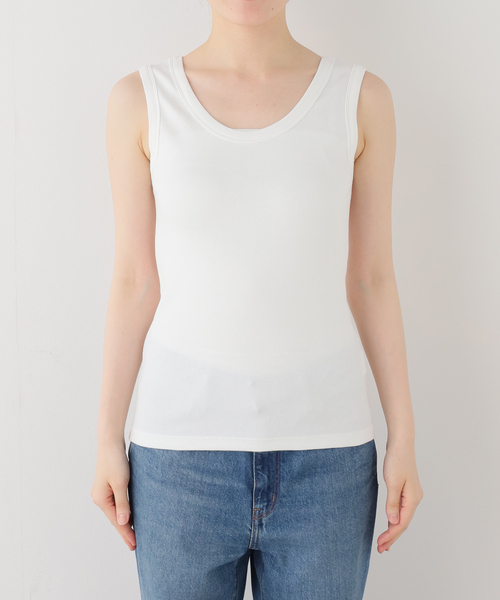 tシャツ 「追加/UVカット」テレコストレッチフレンチノースリーブ レディース | IENA | 24