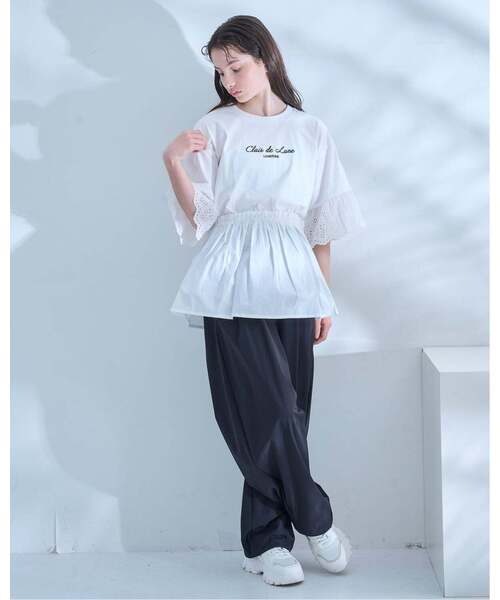 tシャツ 「AMI」ペプラムプルオーバー キッズ 子供服 女の子の画像