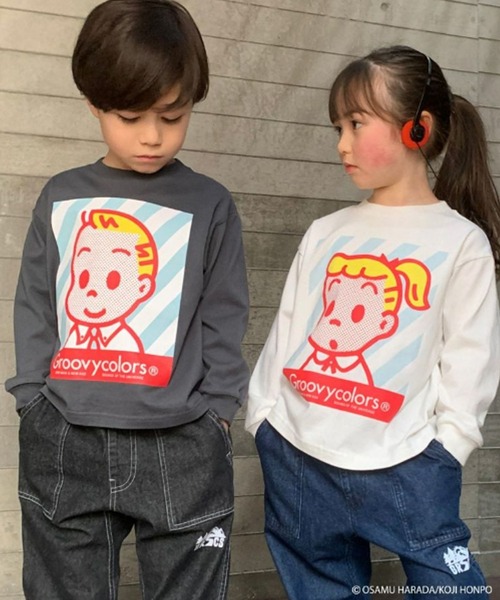「GROOVY COLORS」 「KIDS」長袖カットソー 140 チャコール キッズ_画像6