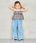 tシャツ ノースリーブシアードッキングトップス...の詳細画像2