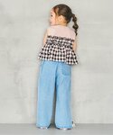 tシャツ ノースリーブシアードッキングトップス...の詳細画像3