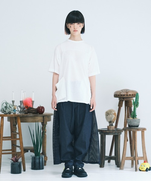 「BEDSIDEDRAMA」 パンツ 2 ネイビー レディース_画像3