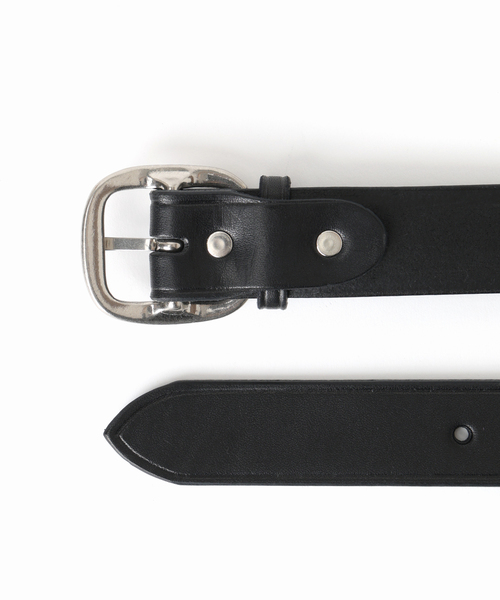 IENA（イエナ） ベルト BLACKレザーバックルベルト レディース