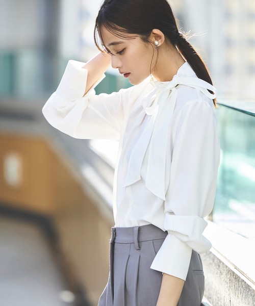 「RUIRUE BOUTIQUE」 長袖ブラウス S ホワイト レディース_画像3