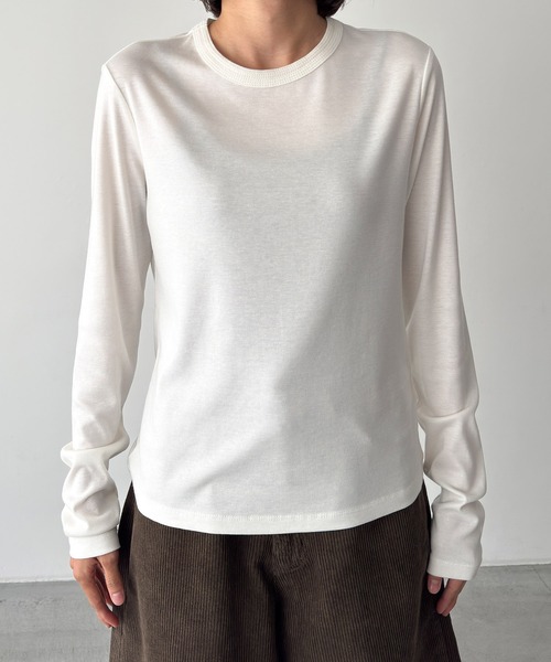 「CANAL JEAN」 長袖カットソー ONE SIZE ホワイト レディース_画像6