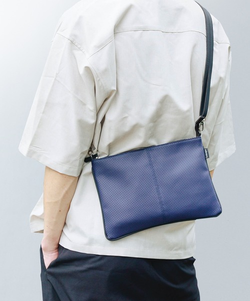 Sobagni（ソバニ） ショルダーバッグ パンチングサコッシュ メンズ