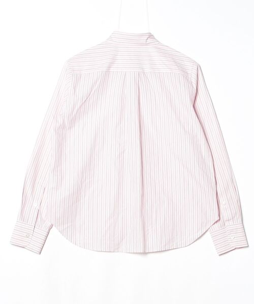 「Aquascutum」 ストライプ柄長袖シャツ - ピンク レディース_画像2