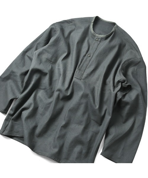 70s-80s ミリタリー スリーピングシャツ プルオーバー 54-6 ロシア軍 MILITARY 実物 新品 デッドストック ロシア軍 70s ヘンリー
