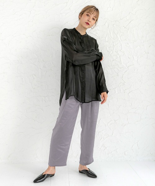 高品質2023 シャツ ブラウス シャイニーポプリンビッグシャツ ZOZOTOWN PayPayモール店 - 通販 - PayPayモール 低価即納