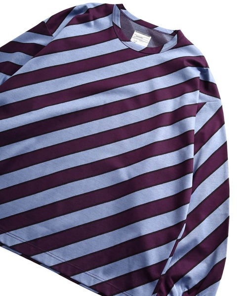 SHAREEF（シャリーフ） tシャツ BIAS LINE JQ L/S PULL OVER メンズ