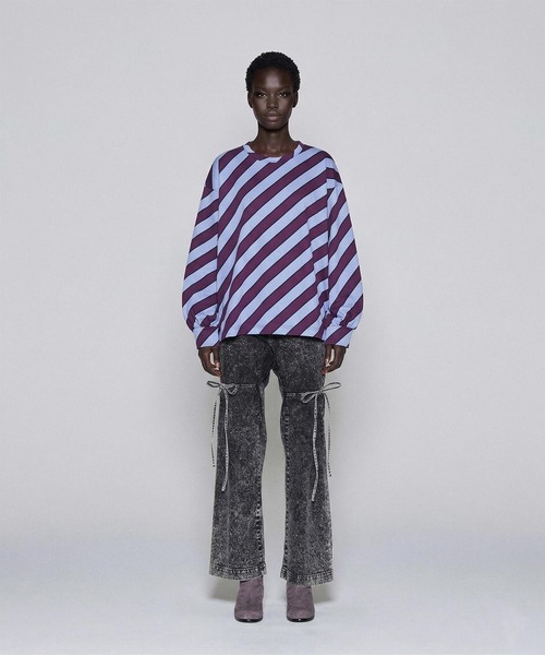 SHAREEF（シャリーフ） tシャツ BIAS LINE JQ L/S PULL OVER メンズ