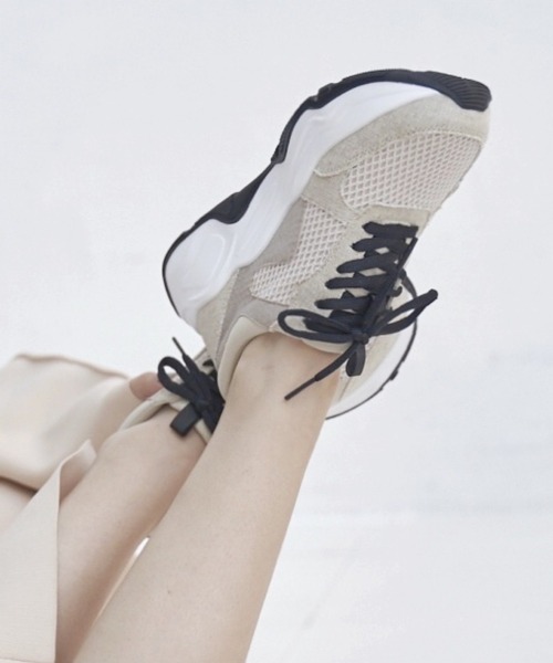 Lucida スニーカー 「25AW」厚底ダルメシアンスニーカー/Canopus