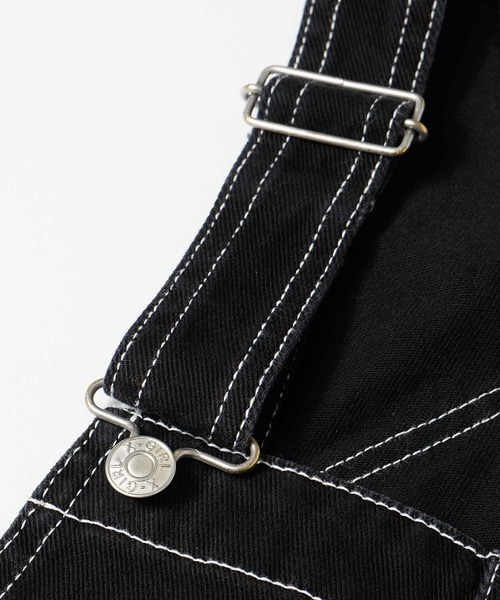 xgirl WIDE TAPERED OVERALL オーバーオール　サロペット セール】WIDE TAPERED OVERALL（サロペット/オーバーオール）｜X