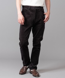 かぐれ　テーパードパンツ　オリーブ MR.OLIVE パンツ 14W ストレッチコーデュロイ / 5ポケット