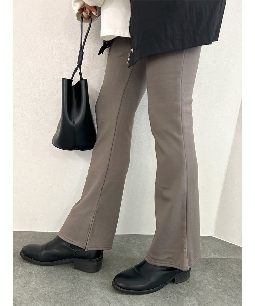 HEILIS（ヘイリス） パンツ 裏起毛フレアストレッチパンツ / 裏起毛