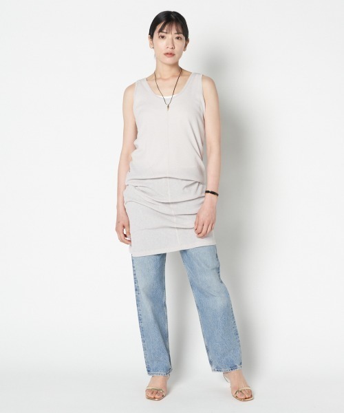 tシャツ DRY TOUCH RIB LONG TANK レディース