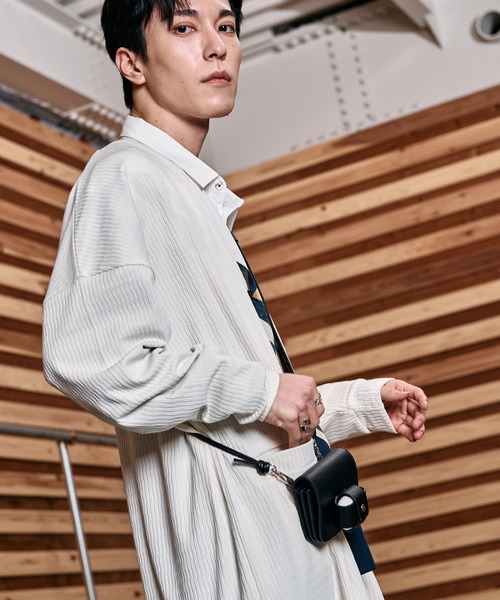 NO ID.（ノーアイディー） カーディガン 「NO ID.」Rib Long V-Neck