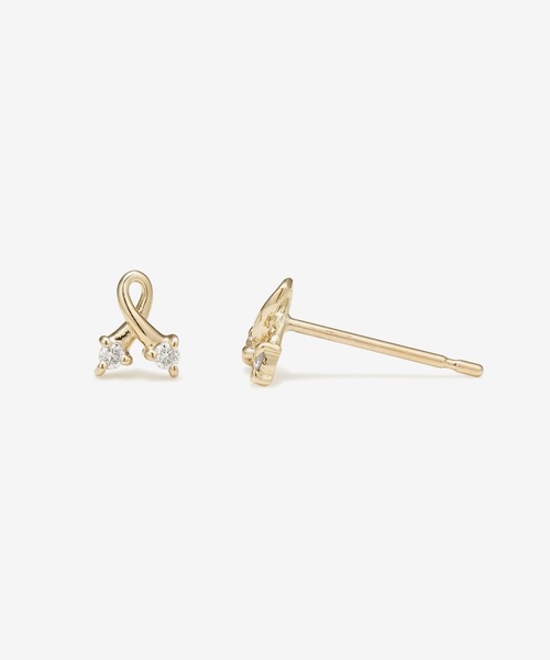 ピアス K10 イエローゴールド ダイヤモンド ピアス ESTELLE/エステール レディースの画像