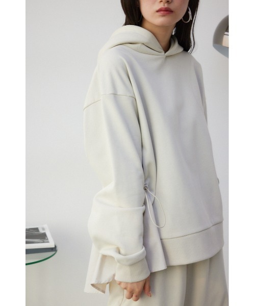 マウジー　moussy フードパーカー MOUSSY LOGO EMBROIDERY パーカー BLK -ファッション通販