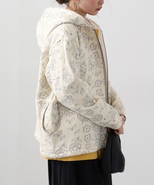 Emago パーカー EMAGO 花刺繍パーカー レディース : ZOZOTOWN